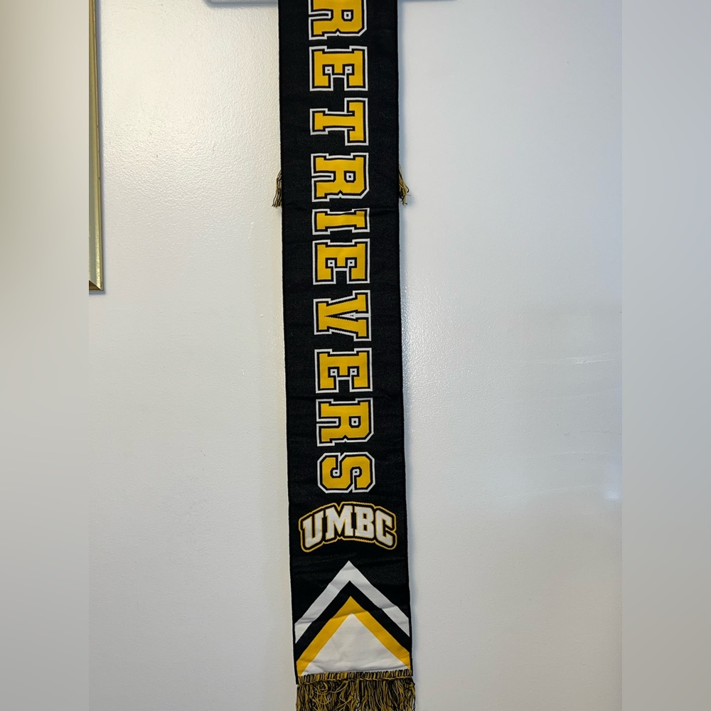 UMBC Retrievers Black and Gold Soccer Scarf